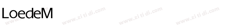 Loede Medium字体转换